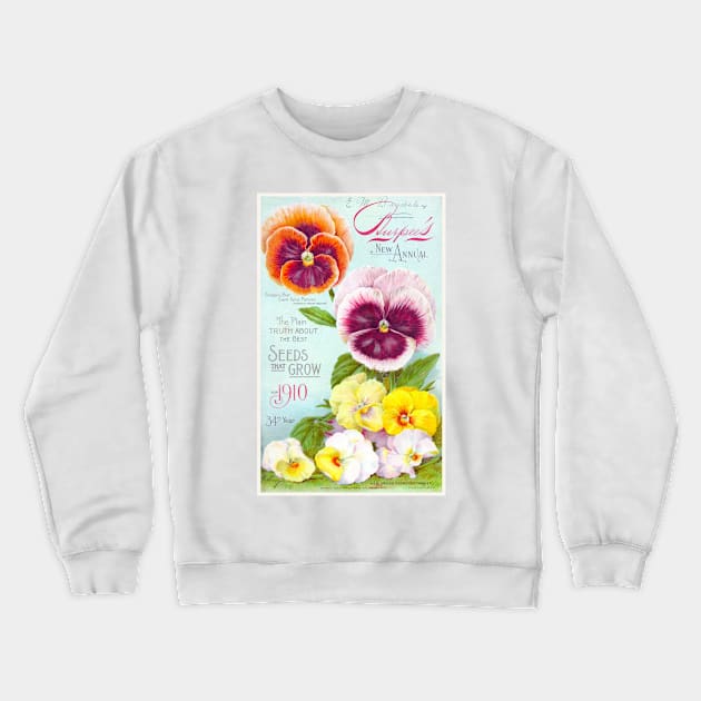 Burpees New Annual Seed Catalogue, 1910 Crewneck Sweatshirt by WAITE-SMITH VINTAGE ART